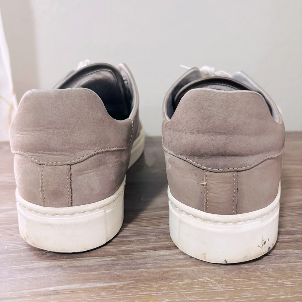 Bugatchi Solid Nubuck Leather Sneaker Size 10.5 - image 5